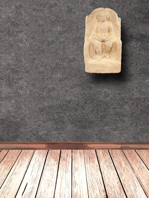 Relief Epona IV sitzend im Stuhl, Pferde Gottheit, antike römische Wanddeko