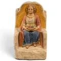 Relieve Epona IV sentada en silla, deidad ecuestre,...