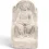 Relief Epona IV assise sur la chaise, divinité des chevaux, décoration murale antique romaine