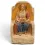 Relief Epona IV assise sur la chaise, divinité des chevaux, décoration murale antique romaine