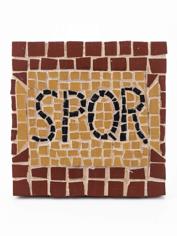 Mosaic painting template painting mosaic mosaic tile SPQR...