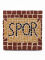 Mosaic painting template painting mosaic mosaic tile SPQR 10x10cm - Set of 3