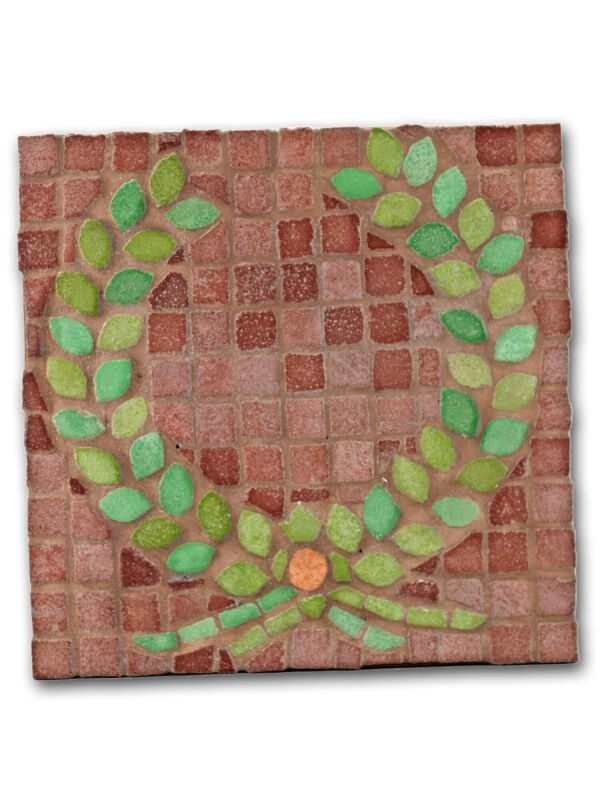 Mosaic painting pattern roman winners wreath 14x14cm - 2...