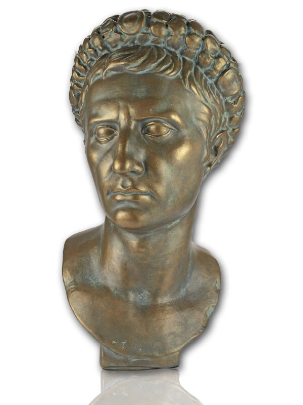 Augustus Ara pacis bust - bronze