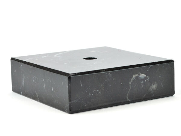 Marble base black 100x100x30mm