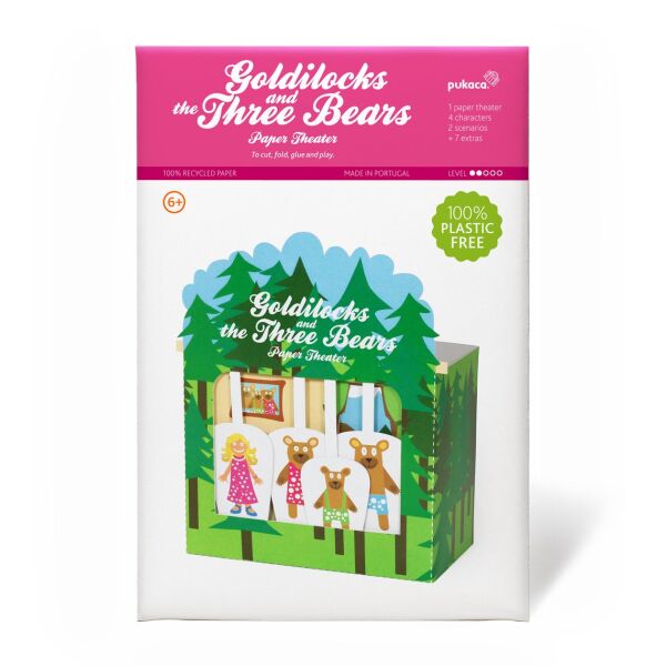 Goldhead and the three bears paper theatre craft sheet