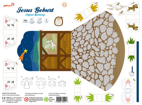 Birth of Christ craft sheet