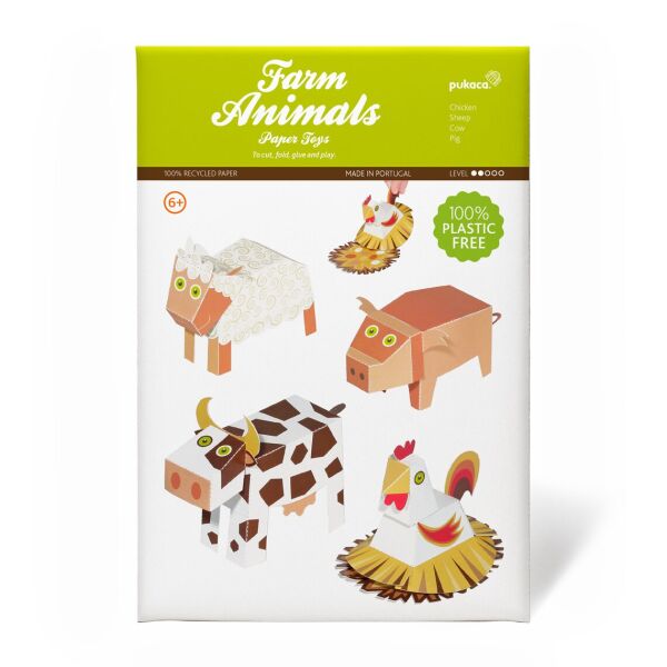 Farm animals craft sheet