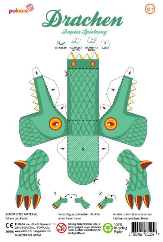 Green dragon craft sheet