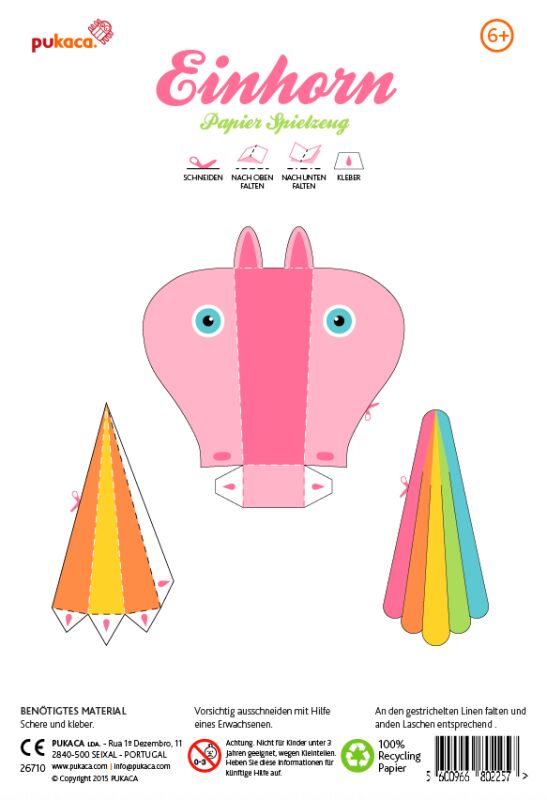 Arco de artesanía rosa de unicornio