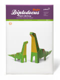 Diplodocus Groß , DIY Bastelbogen für Papiermodelle, Kartonmodellbau