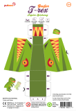 Dinosaurier T-Rex Groß Papier Spielzeug, DIY Bastelbogen für Papiermodelle, Kartonmodellbau, Papercraft | 100% Recyclingpapier
