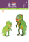T-Rex big dinosaur paper toys