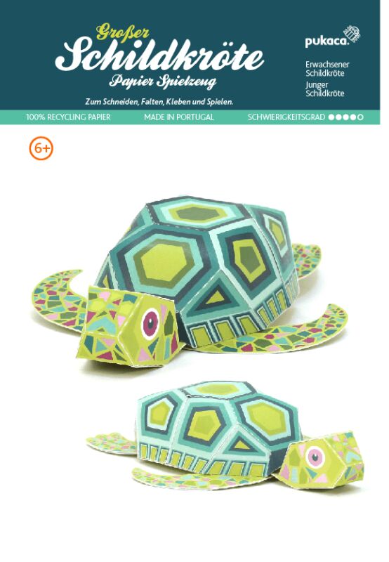 Juguetes de papel grandes de tortuga animales marinos
