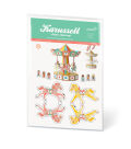 Carousel movable paper craft sheets