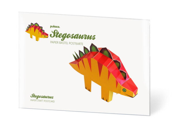 Diseño de tarjetas postales de Stegosaurus