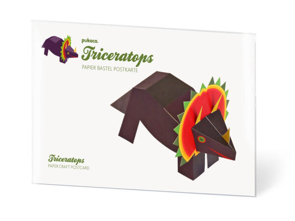 Triceratops create your own postcards