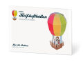 Hot air balloon design postcards