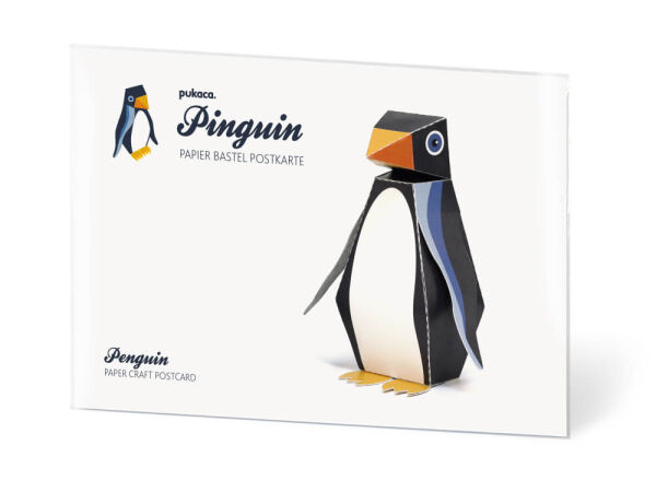 Diseño de tarjetas postales de pingüinos