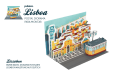 Lisbon diorama craft postcards, important museum city