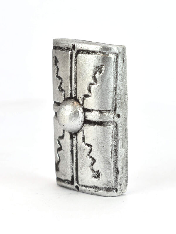 Kühlschrank-Magnet römischer Schild Scutum silberfarben