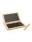 Wachstafel 14x9cm, Diptychon Victoria, schwarze doppelte Schreibtafel mit Holzgriffel, Römer Mittelalter Wikinger reenactment