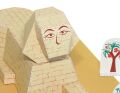 Sphinx Bastelvorlagen Ägypten Bastelset Basteln mit Kindern - Bastelideen Kindergeburtstag - Kartonmodellbau Kartonmodelle
