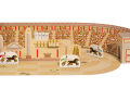 Circus Maximus Roma hoja de artesanía y juego, Forum Traiani, Pukaca plantilla de artesanía Romanos