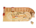 Circus Maximus Roma hoja de artesanía y juego, Forum Traiani, Pukaca plantilla de artesanía Romanos