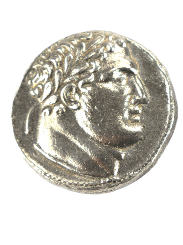 Réplica de la moneda de siclo de Tiro - La moneda de Judas