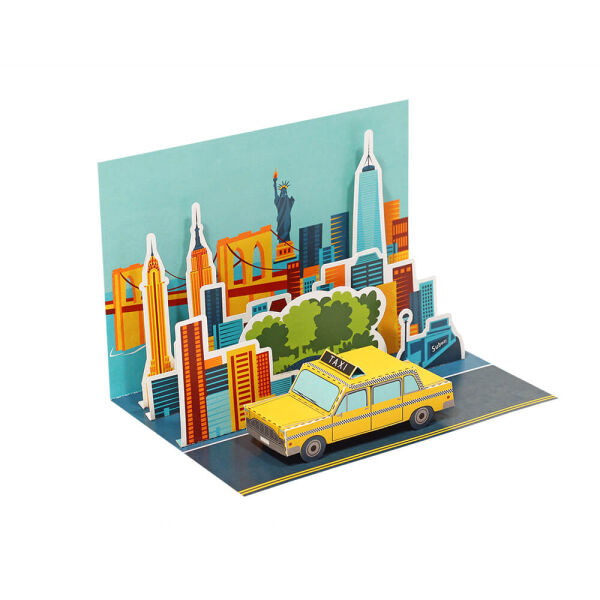 Cartes postales artisanales Diorama de New York, une ville de musée importante