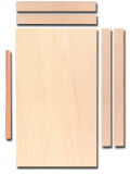 Tablero de cera artesanal Oplontis, tablero individual 19x11cm, material didáctico creativo con estilete de madera para proyecto romano semana