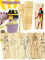 Bookmark tinkering 6+2 Set Egyptian gods, teaching material history