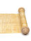 Pergamino 90x20cm, pergamino de papiro blanco con varilla de madera