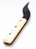 Cuchillo Forma de hoja romana con mango de hueso