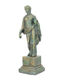 Estatua Fortuna - Tyche, bronce coloreado, 15cm, Diosa...