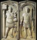 Wax tablet 30x13cm, diptych Honorius, replica of an...