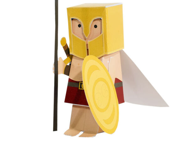 Handicraft sheet Gods Mars - Ares, Roman Greek god of war, Historicals