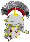 Coloring Templates Romans Legionary Helmet, 20x15cm...