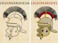 Painting pattern Roman legionary helmet, 21x16cm painting...