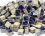 Mosaikfliesen mini dunkleblau,Mosaix glasiert, 5 x 5 x 3 mm, ca. 250 Stk.,Indigo