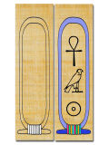 Bookmarks design Egypt cartouche of kings / pharaohs real...