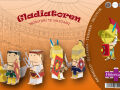 Modelo de cartón para fabricar gladiadores romanos Morituri te salutant, conjunto artesanal, históricos