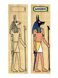 Lesezeichen basteln Ägypten Gott Anubis, 19x5cm...