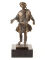 Estatua Lar, bronce, 17 cm, dios romano de la protección de las familias y las casas, lugares