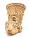 Rhyton with ram head roman cult vessel