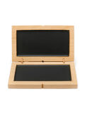 Wax tablet 14x9cm, diptych BRIT PROV, black double writing tablet with roman government seal