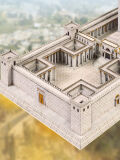 Schreiber-Bogen, Tempel in Jerusalem, Kartonmodellbau, Papiermodell, Papercraft, DIY Papier Basteln