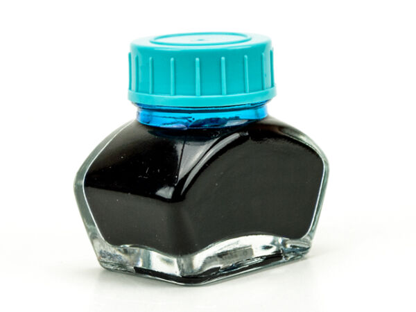Ink turquoise in glass School ink - fountain pen ink 30ml
