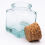 Glasflasche Viereckig mit Korken 30ml - EcoGreen Glas